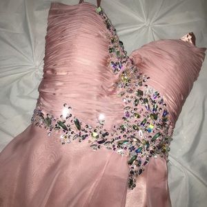 Never worn blush pink homecoming dress